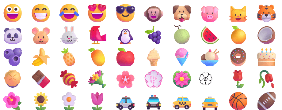 【Fluent Emoji】字体渲染效果
