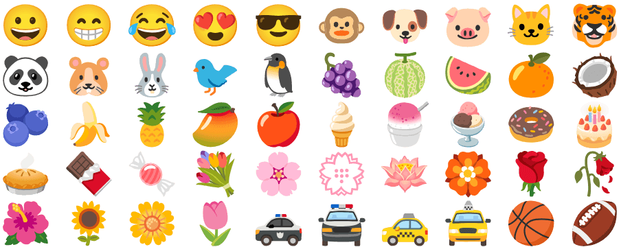 【Noto Color Emoji】字体渲染效果