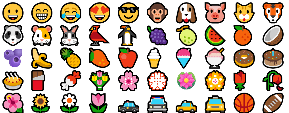 【Segoe UI Emoji】字体渲染效果